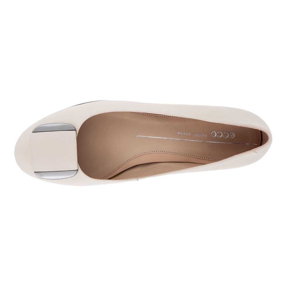 ECCO Womens Ballerinas Beige - Anal Shoes - KSL-308965